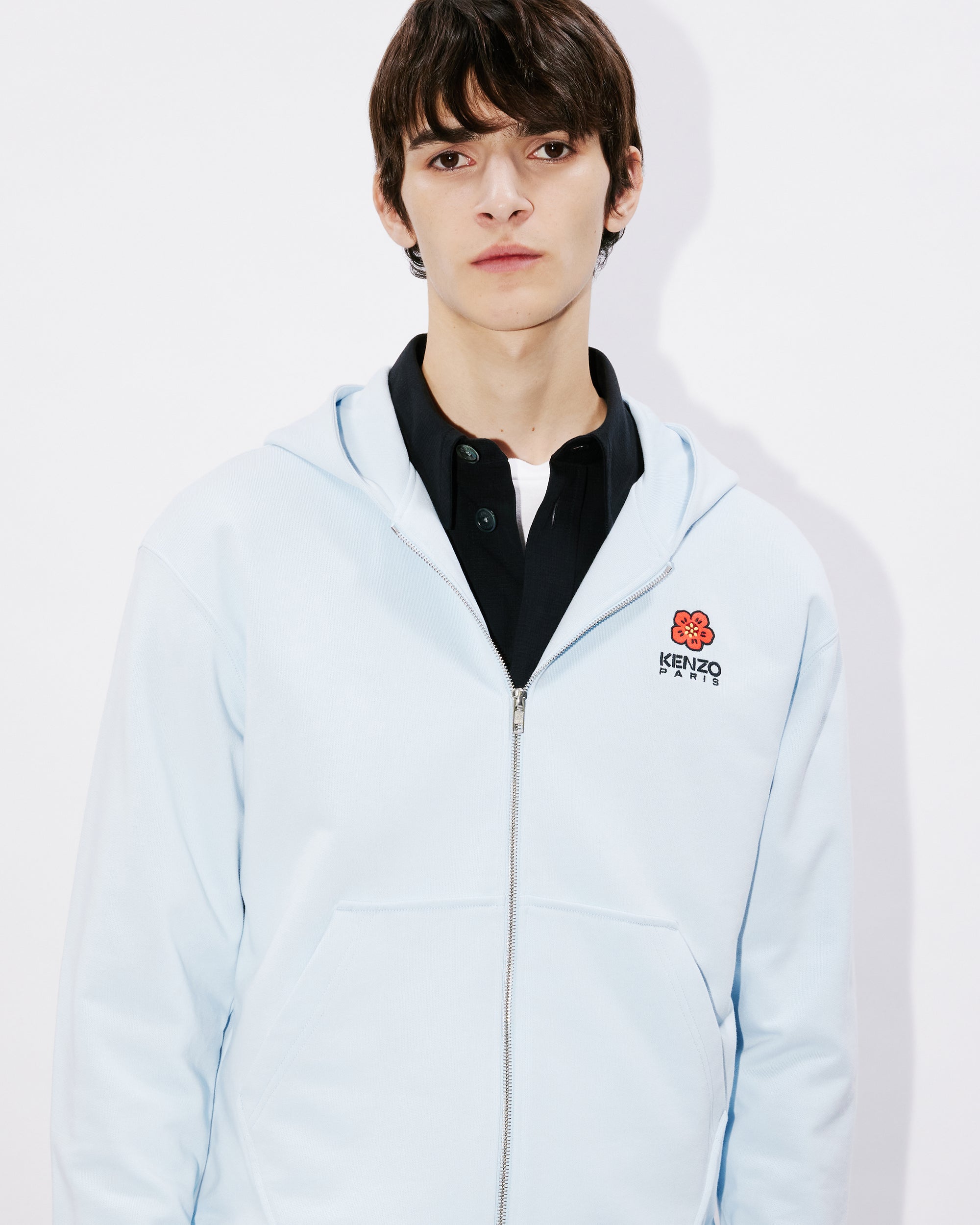 Boke Flower Crest Fz Hoodie