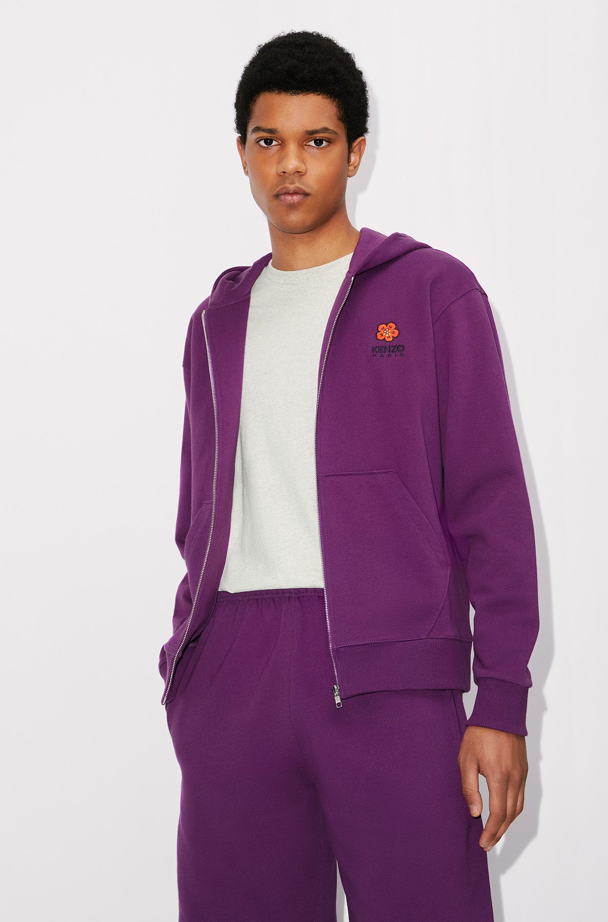 Boke Flower Crest Fz Hoodie