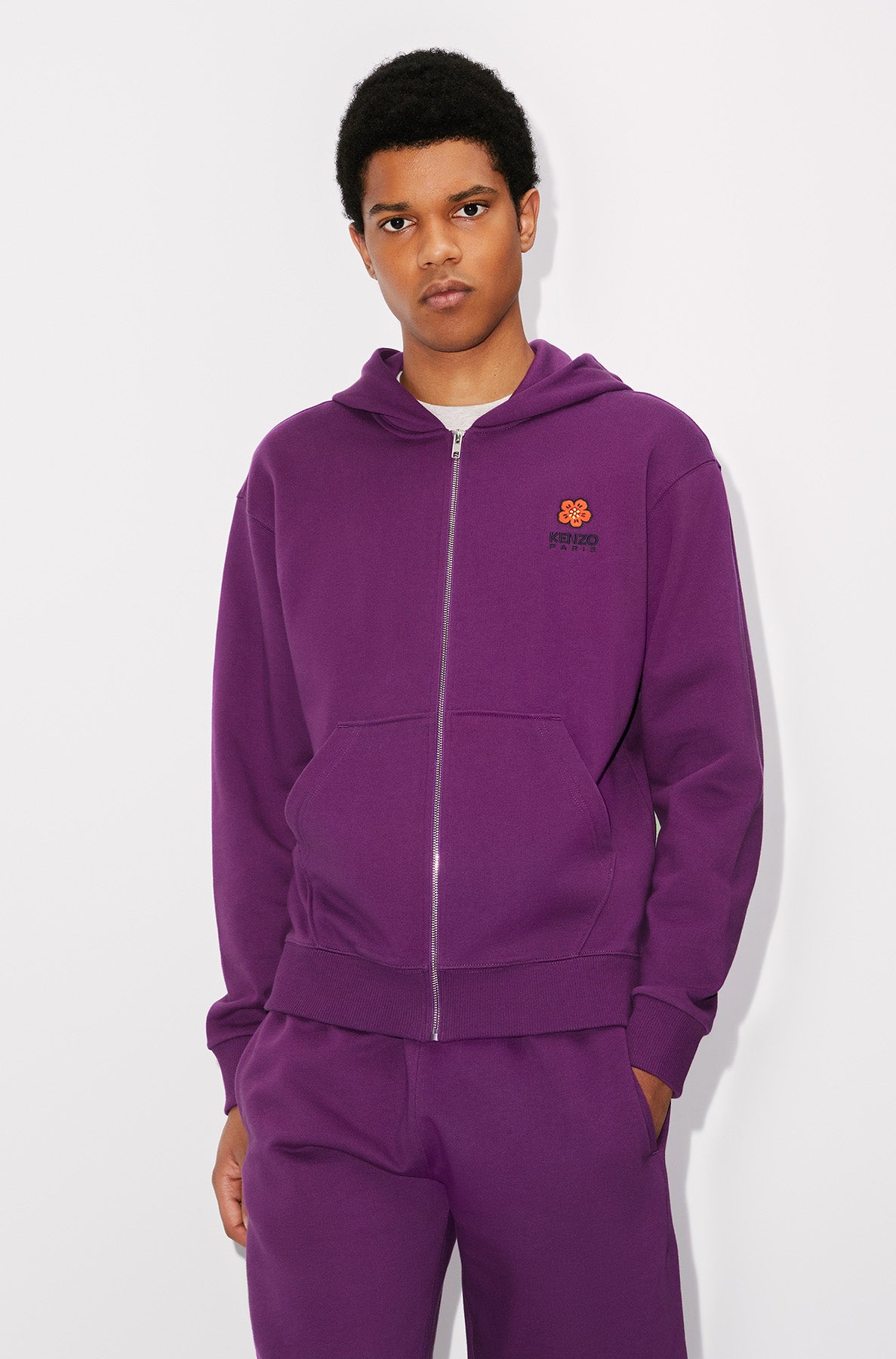Boke Flower Crest Fz Hoodie