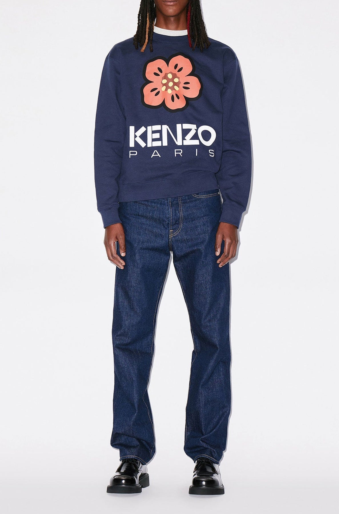 Sweatshirt Boke Flower - Midnight Blue