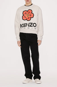 Sweatshirt Boke Flower - Pale Grey