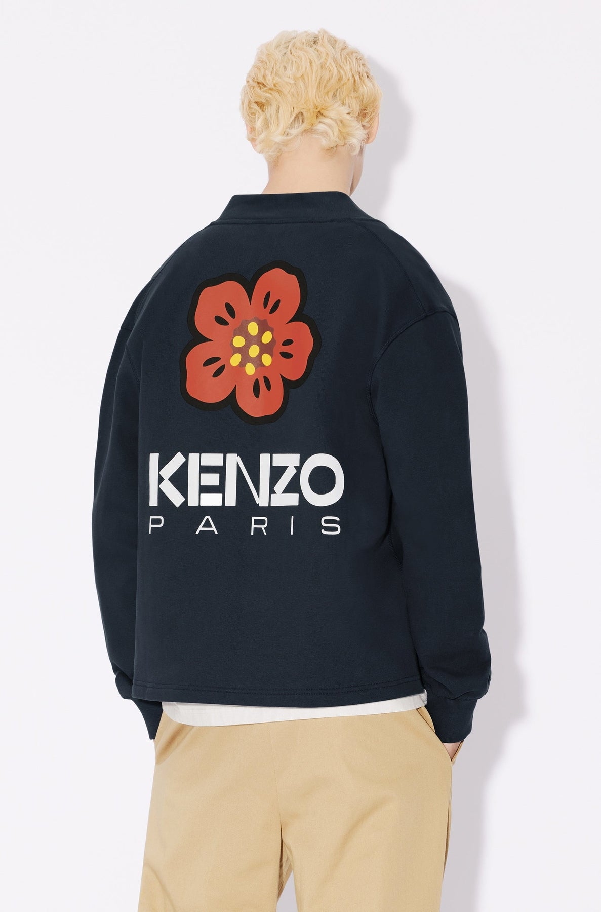 Cardigan Boke Flower - Midnight Blue