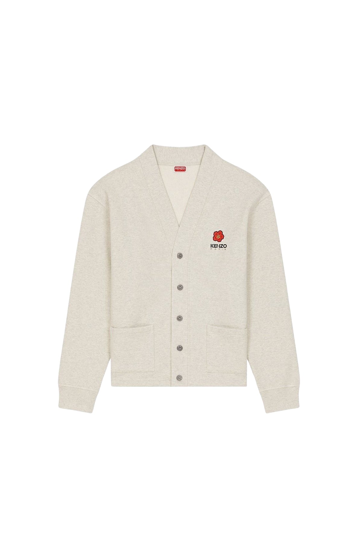 Cardigan Boke Flower - Pale Grey