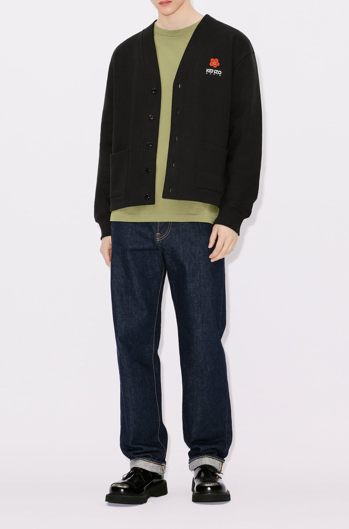 Cardigan Boke Flower - Black