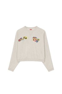 Sweatshirt boxy "Boke Boy" - Pale Grey