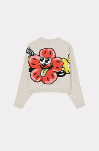 Sweatshirt boxy "Boke Boy" - Pale Grey