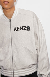 Boke Flower 2.0' zip sweatshirt - Pale Grey