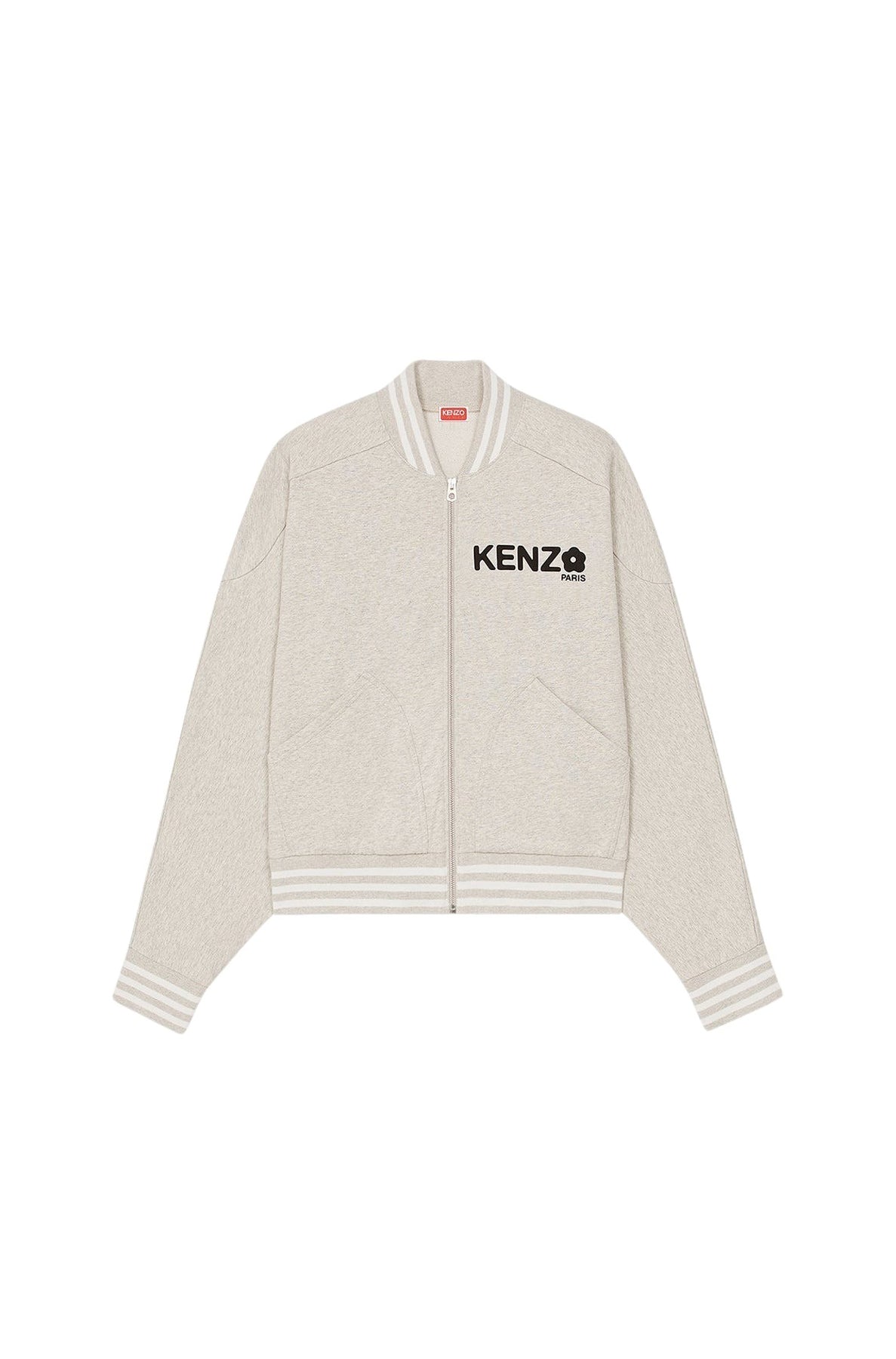 Boke Flower 2.0' zip sweatshirt - Pale Grey