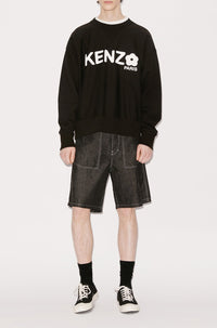 Sweatshirt oversize Boke Flower 2.0 - Black
