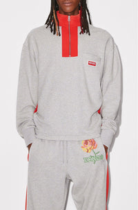 Sweatshirt "Pixel Rose" - Pearl Grey