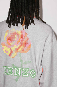 Sweatshirt "Pixel Rose" - Pearl Grey