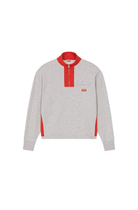 Sweatshirt "Pixel Rose" - Pearl Grey
