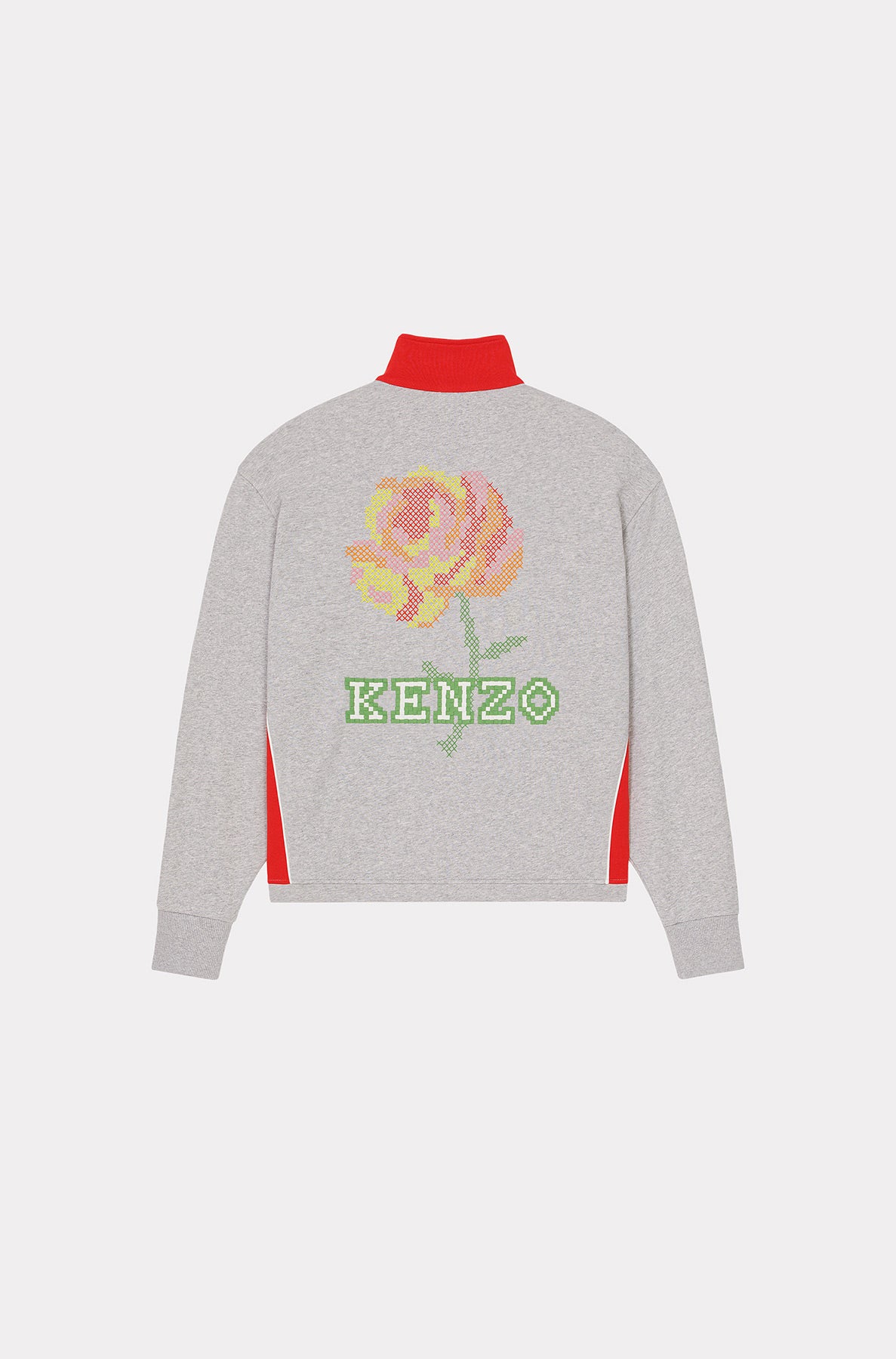 Sweatshirt "Pixel Rose" - Pearl Grey