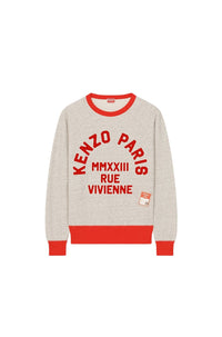 Sweatshirt slim "Kenzo Rue Vivienne" - Pearl Grey