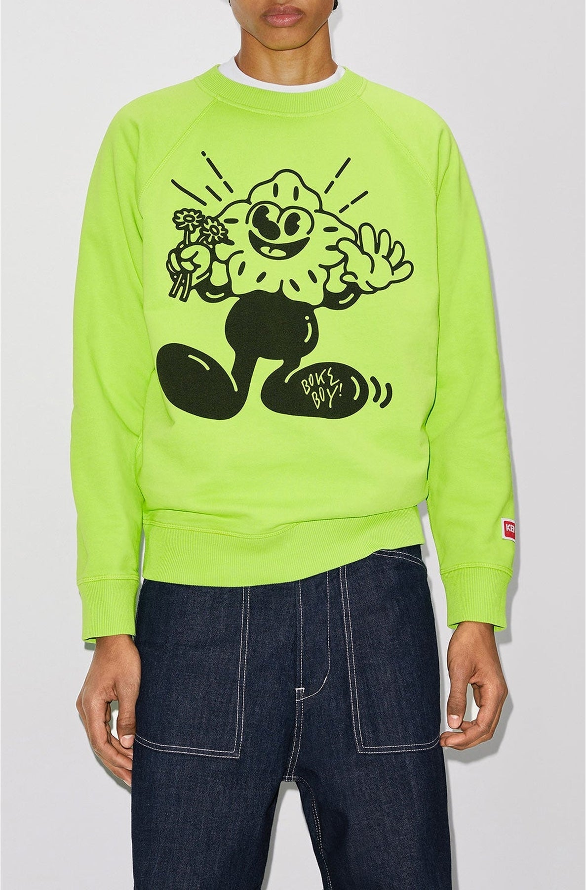 Boke Boy" fitted sweatshirt - Pistachio