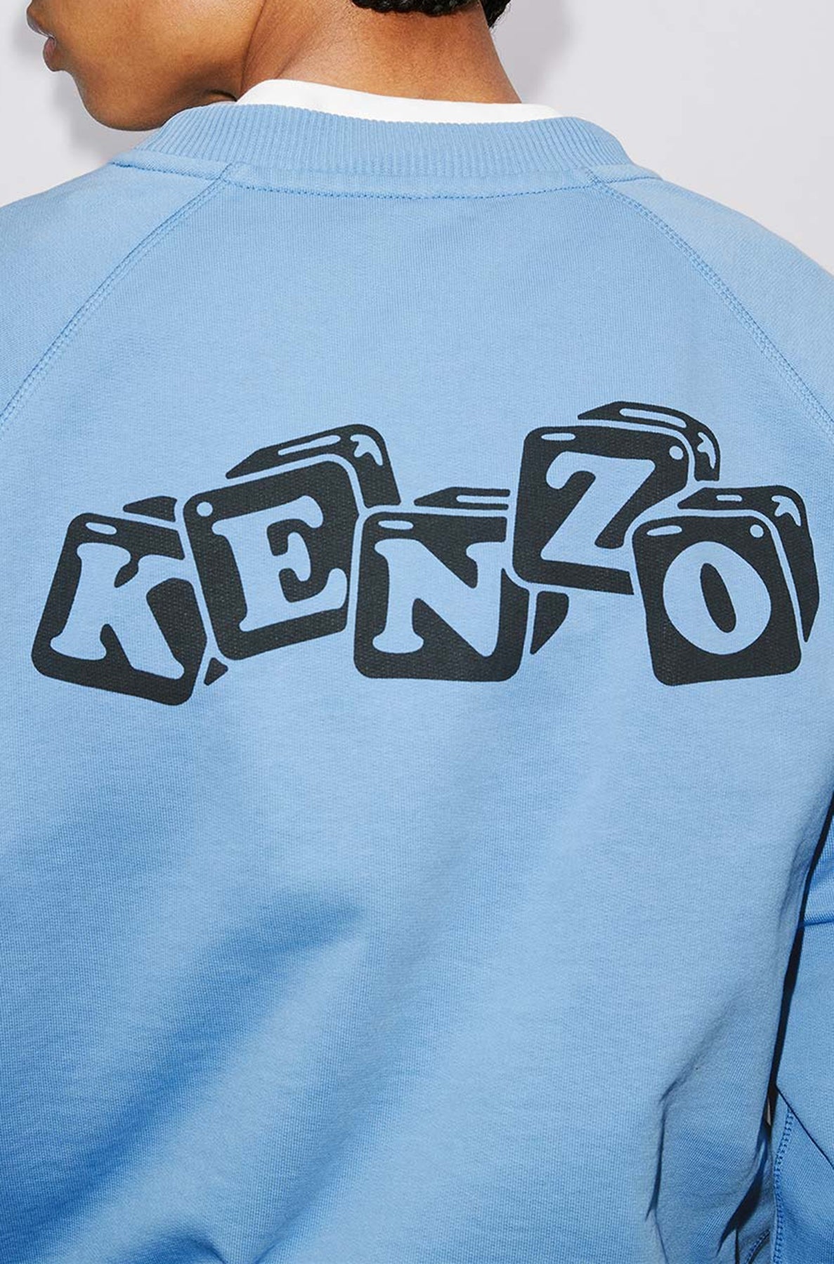 Sweatshirt ajusté "Boke Boy" - Cyan