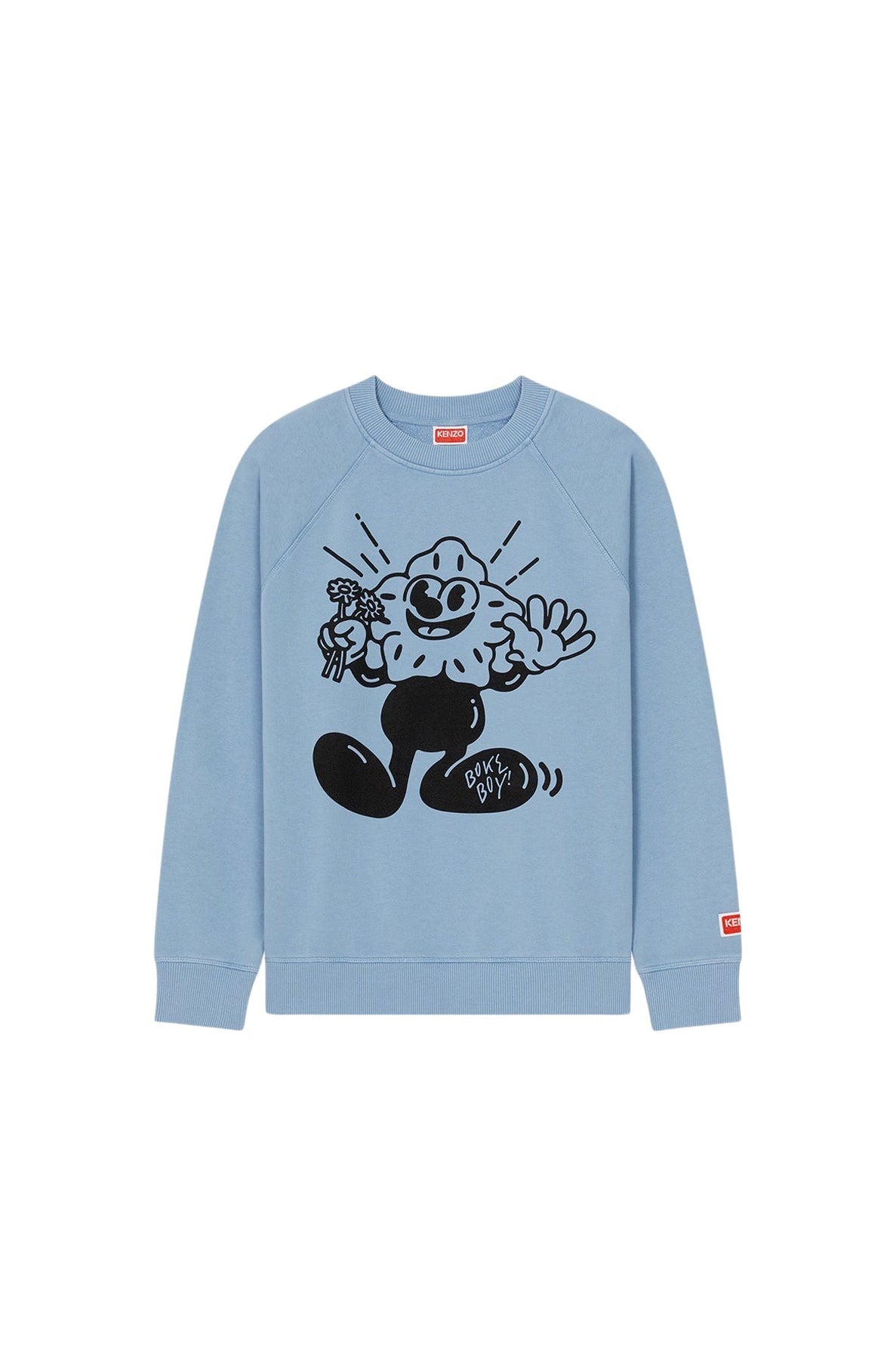 Sweatshirt ajusté "Boke Boy" - Cyan