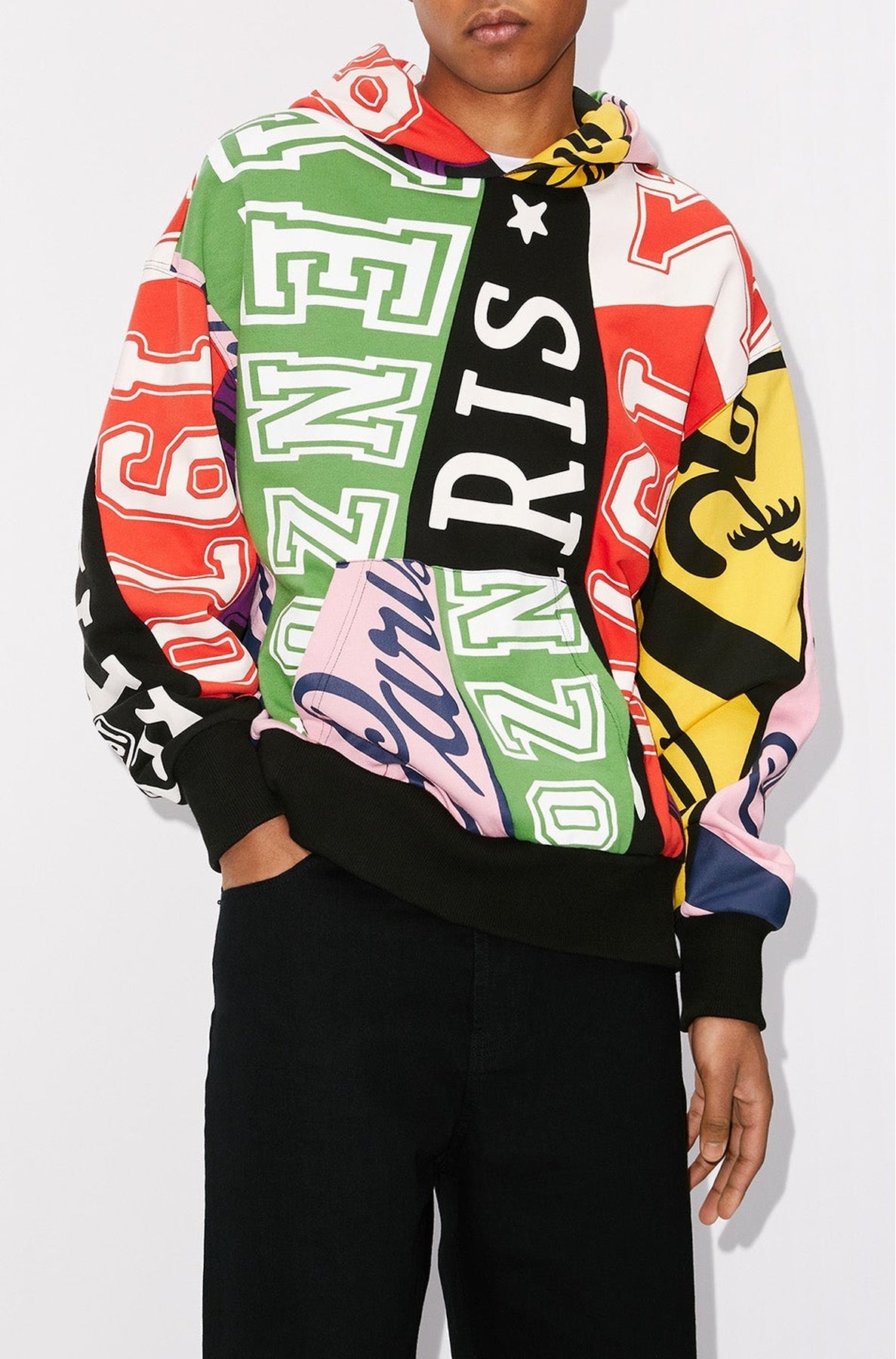 Kenzo Flag" hooded sweatshirt - Multicolor