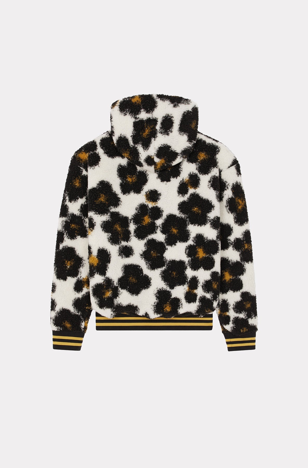 Hana Leopard' fleece hoodie - Off White