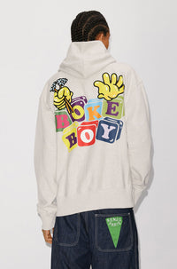 Sweatshirt oversize à capuche "Boke Boy" - Pale Grey