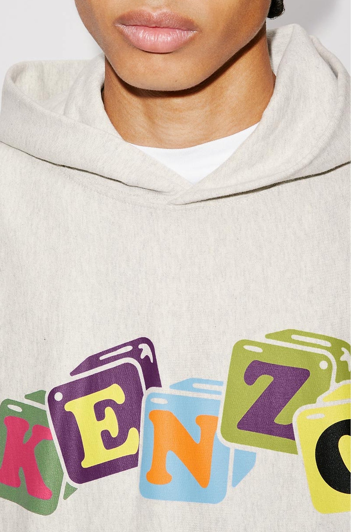 Sweatshirt oversize à capuche "Boke Boy" - Pale Grey