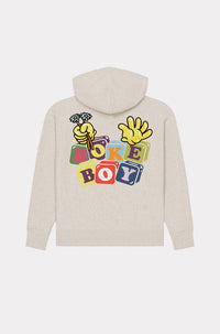 Sweatshirt oversize à capuche "Boke Boy" - Pale Grey