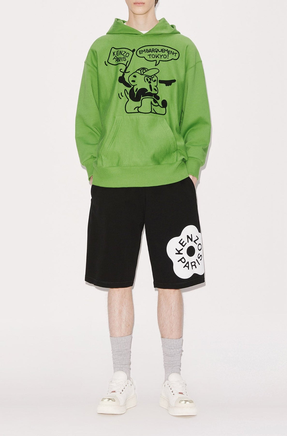 Boke Boy Travels oversize hoodie - Grass Green