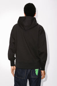 Sweat à capuche Kenzo Pixel oversize - Black