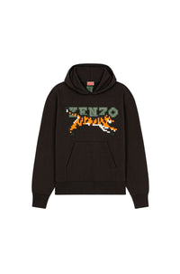Sweat à capuche Kenzo Pixel oversize - Black