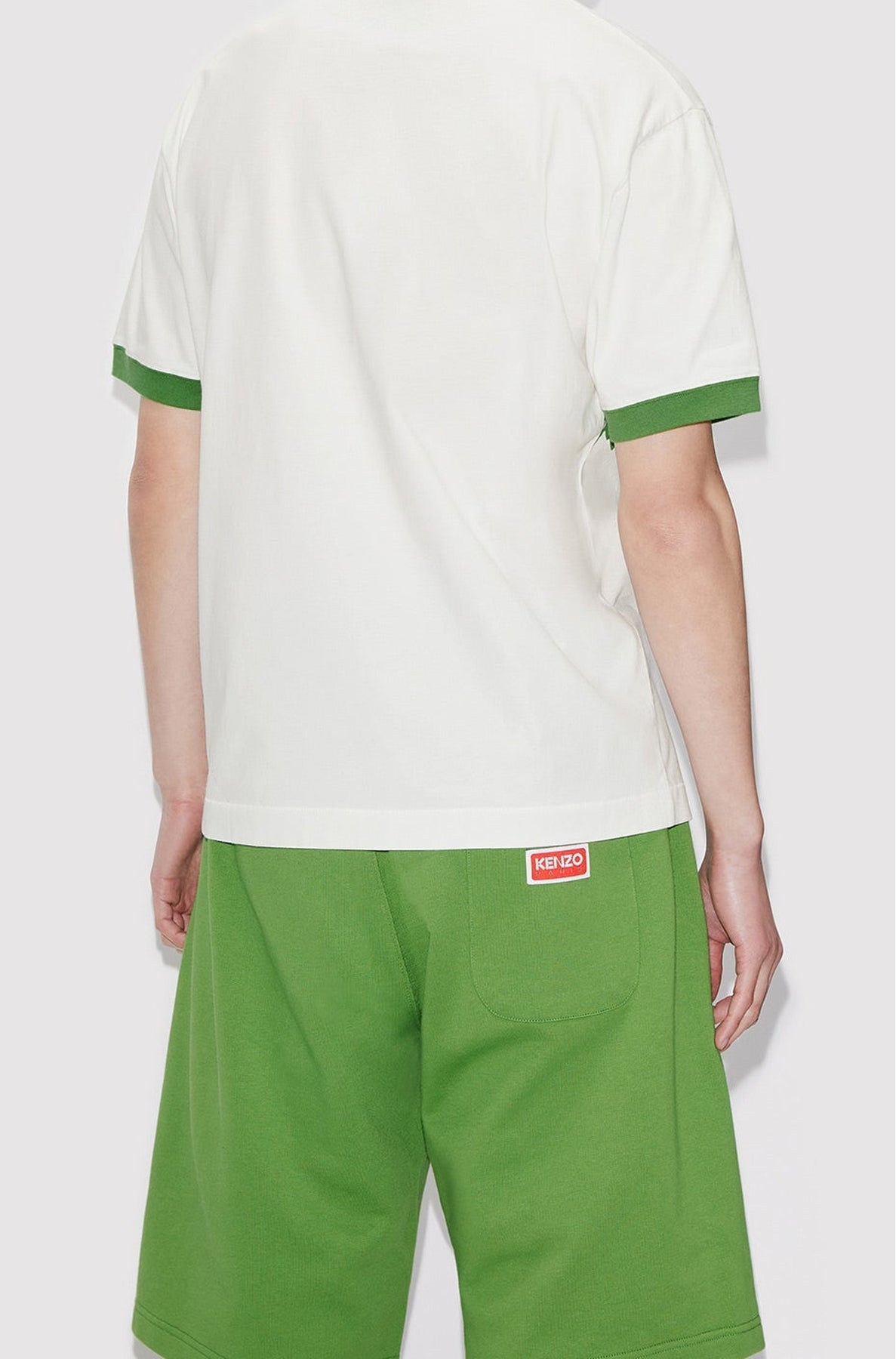 T-shirt slim Aloha Flower Tattoo - Grass Green