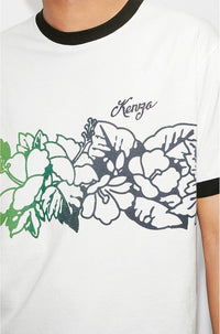 T-shirt slim Aloha Flower Tattoo - Multicolor