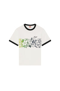T-shirt slim Aloha Flower Tattoo - Multicolor
