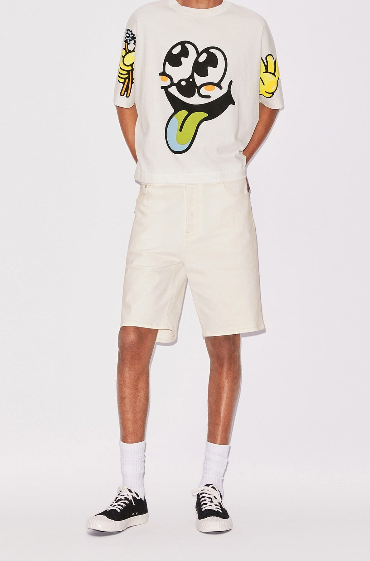 Boxy Boke Boy T-shirt - Off White
