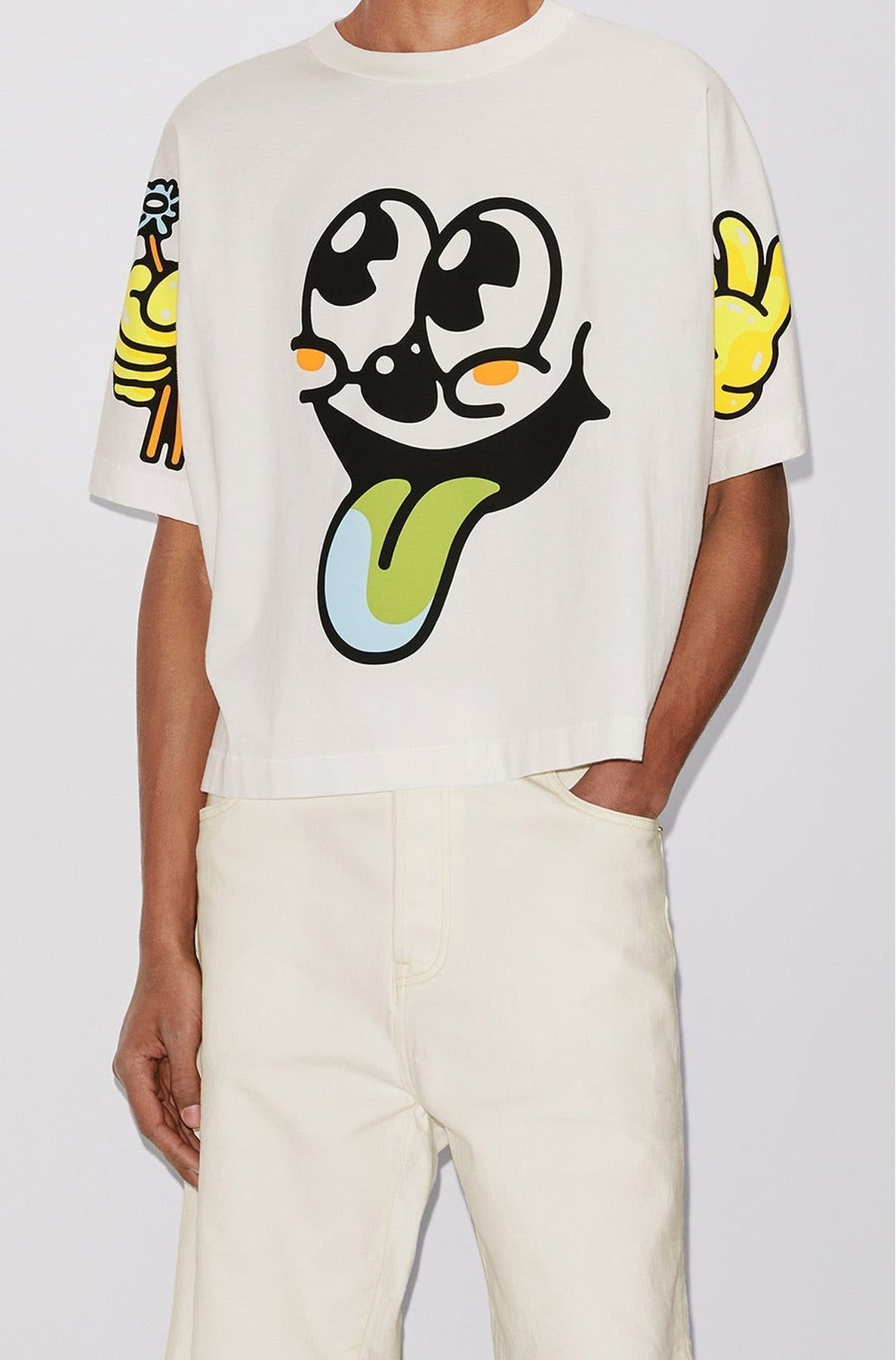 Boxy Boke Boy T-shirt - Off White