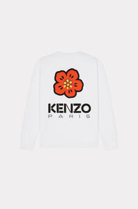 T-shirt à manches longues brodé Boke Flower - White