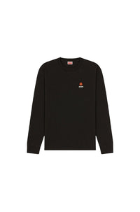 T-shirt à manches longues brodé Boke Flower - Black