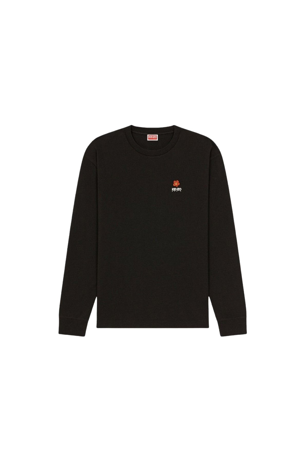 T-shirt à manches longues brodé Boke Flower - Black
