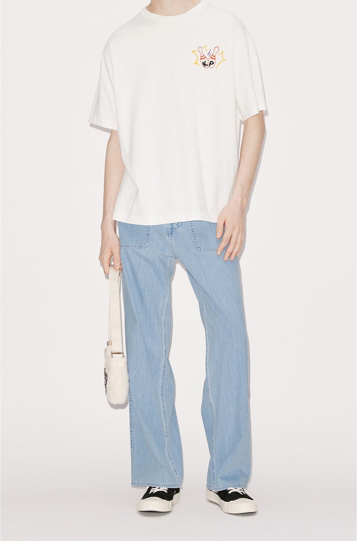 Kenzo Oversized Bowling T-Shirt - Off White
