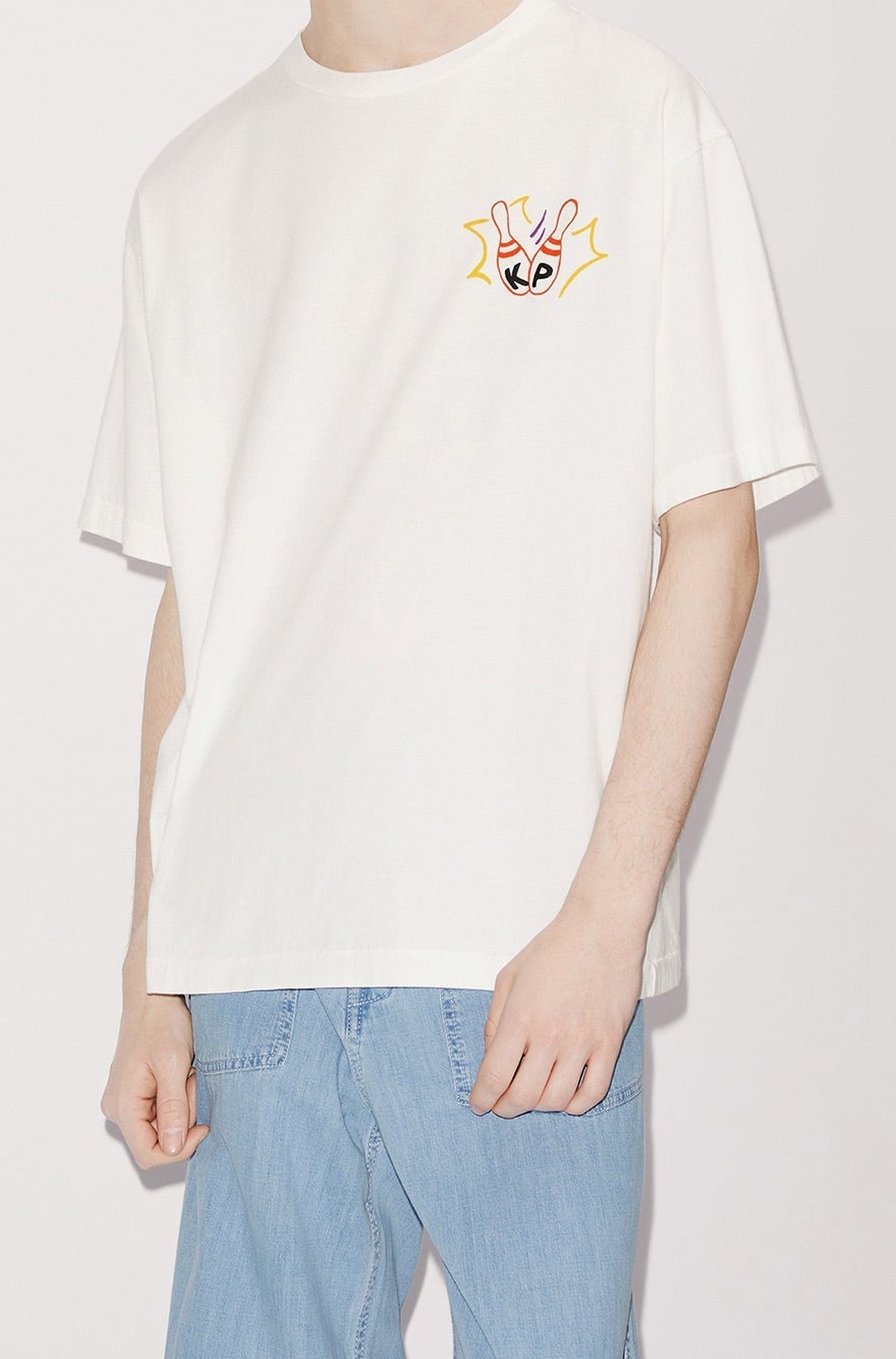 Kenzo Oversized Bowling T-Shirt - Off White