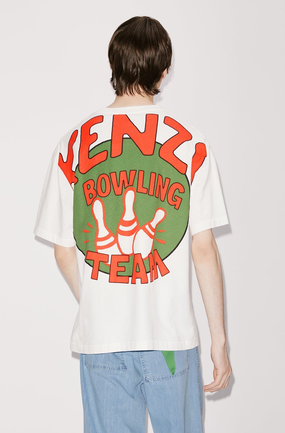 Kenzo Oversized Bowling T-Shirt - Off White