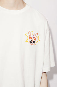 Kenzo Oversized Bowling T-Shirt - Off White