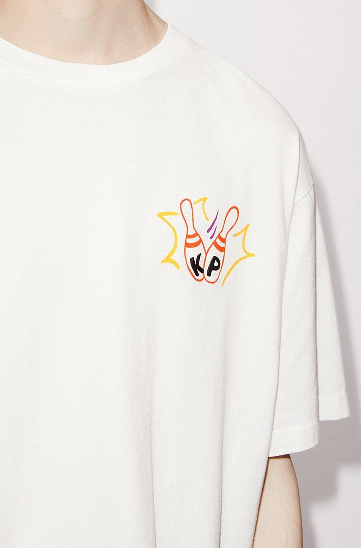 Kenzo Oversized Bowling T-Shirt - Off White