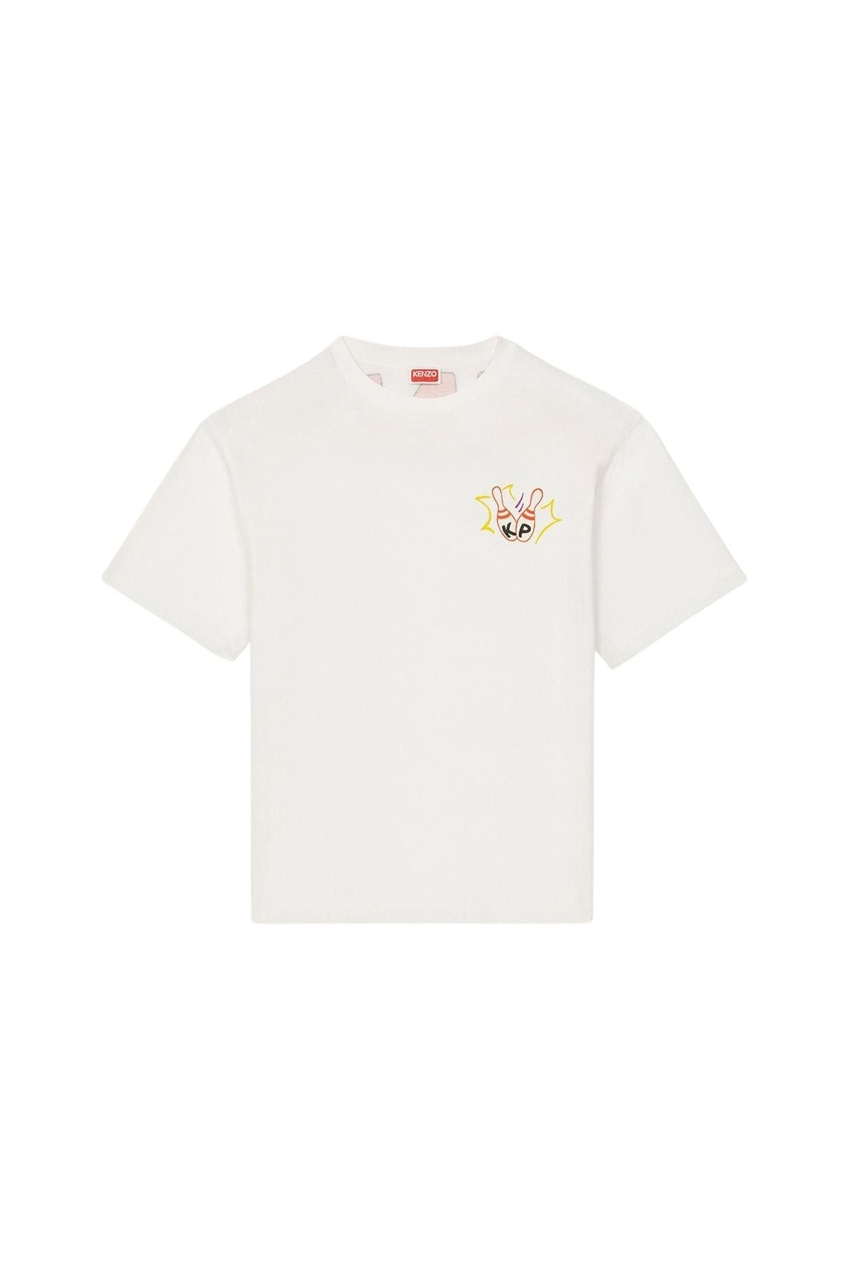 Kenzo Oversized Bowling T-Shirt - Off White