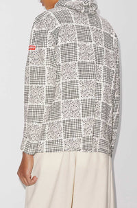 Patchwork loose hoodie - Off White