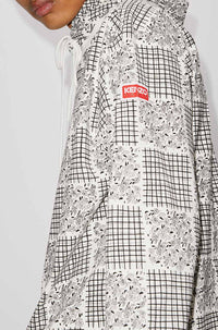 Patchwork loose hoodie - Off White