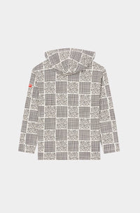 Patchwork loose hoodie - Off White