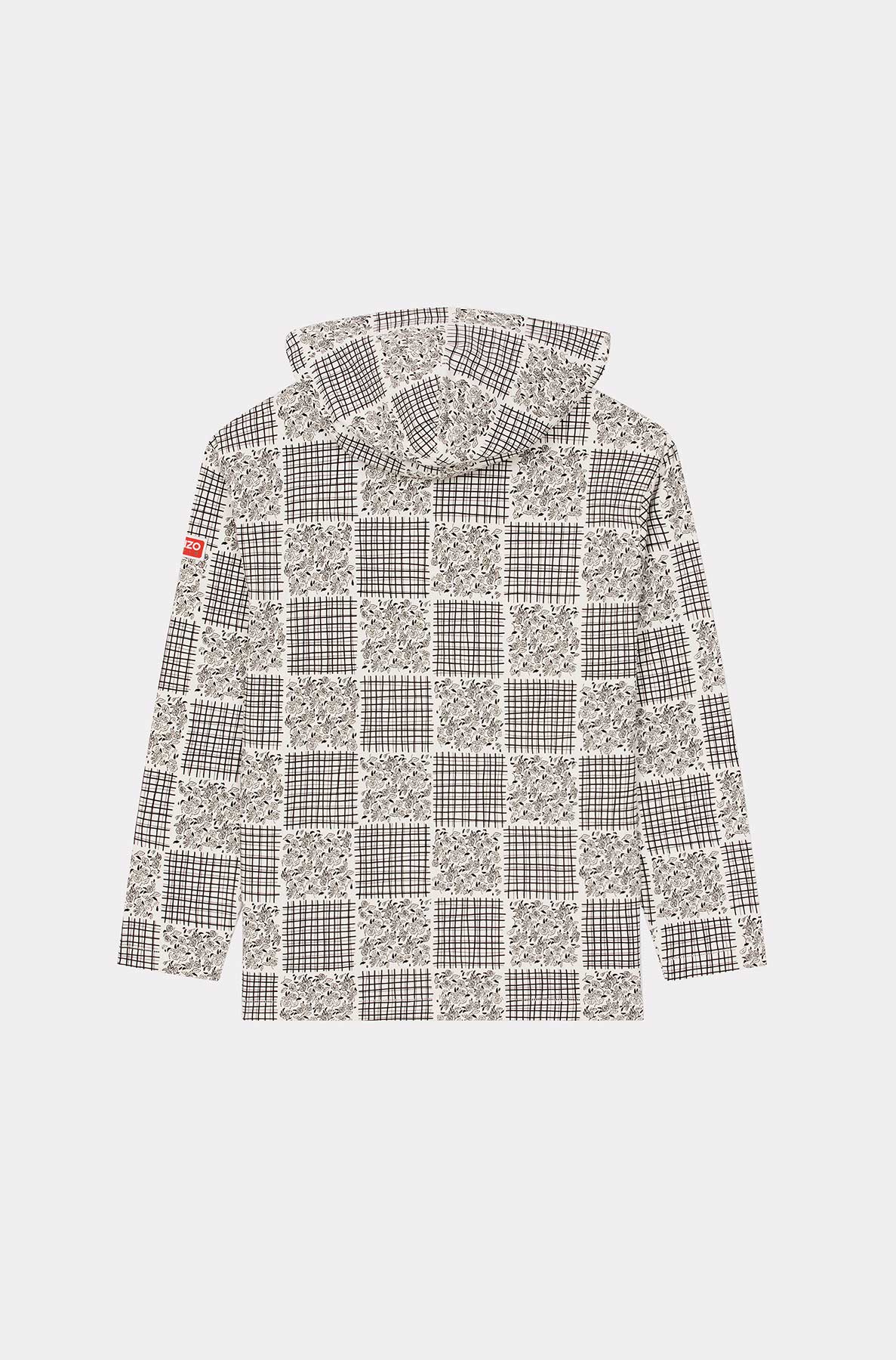 Patchwork loose hoodie - Off White