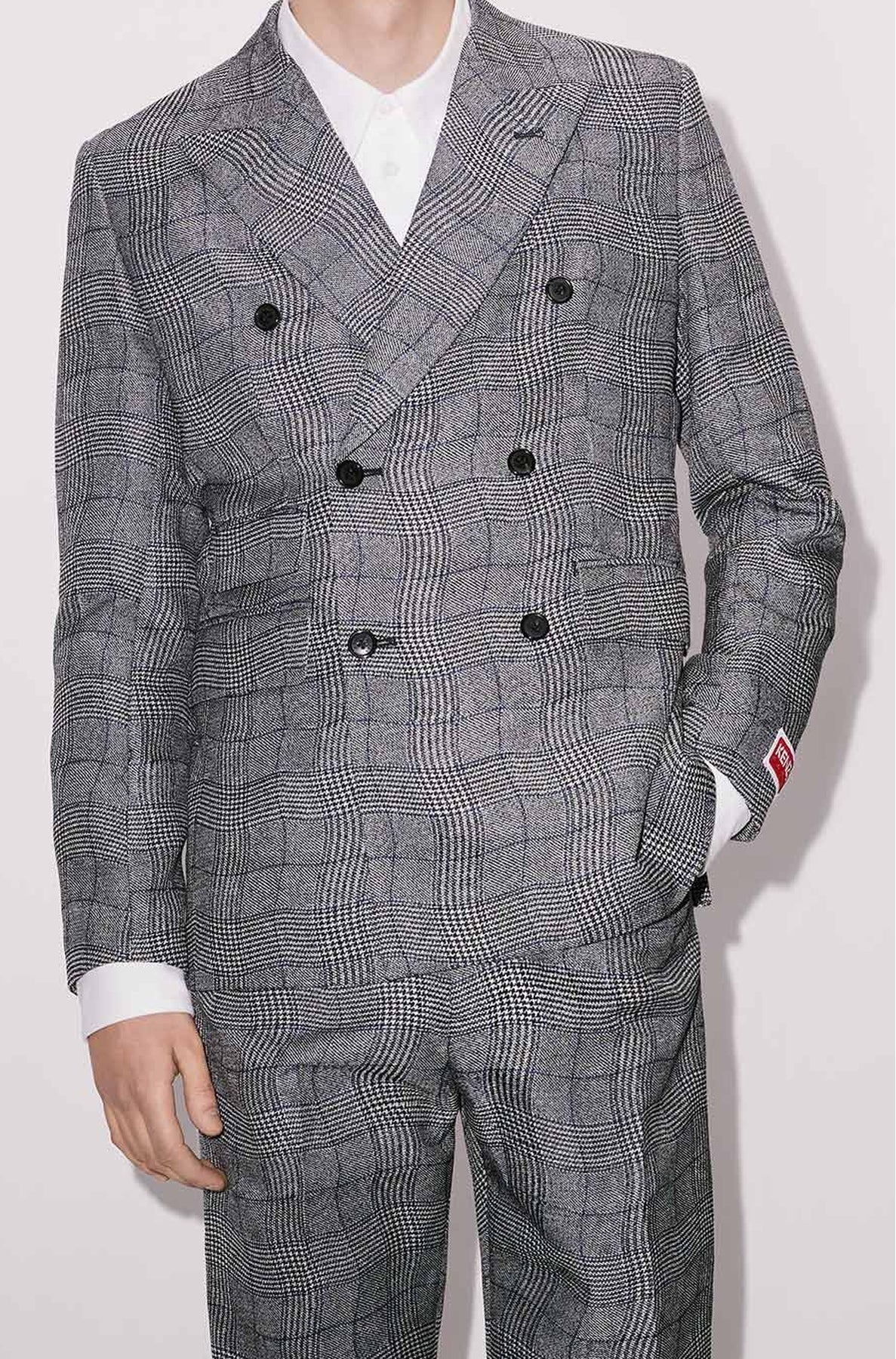 Blazer Wavy Check - Black