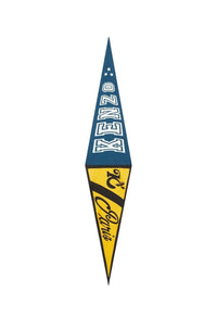 Foulard Baseball Flag en soie - Duck Blue