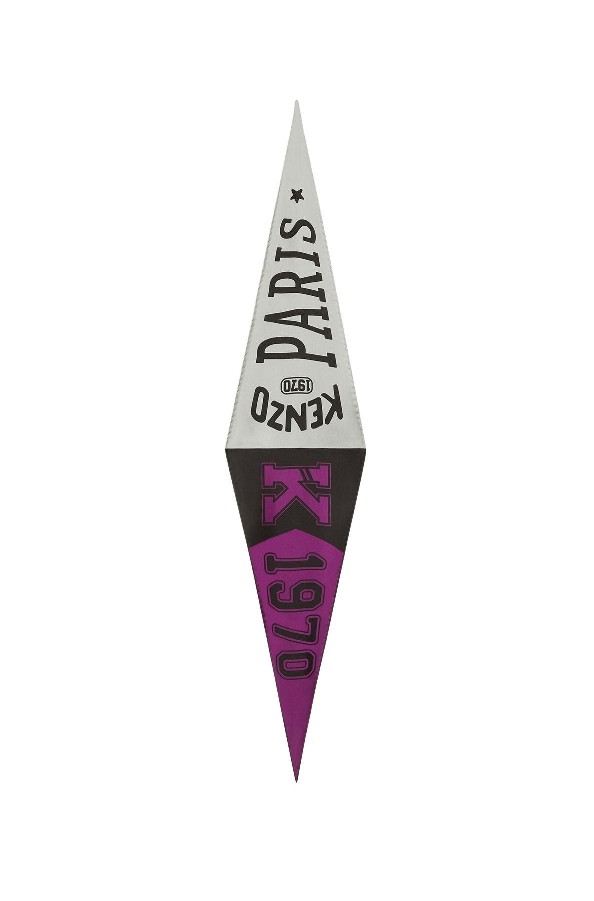 Foulard Baseball Flag en soie - Purple